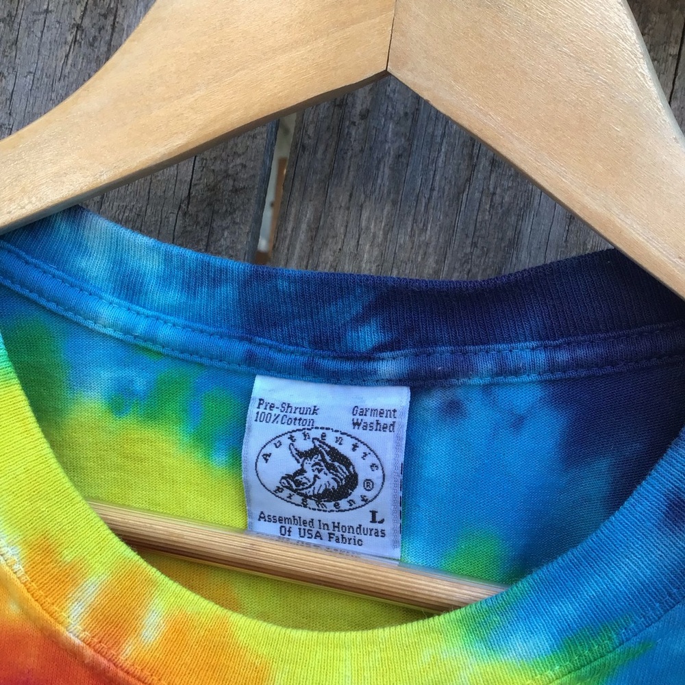 Vintage 90s Mac Macworld apple conference tech promo tie dye t shirt mens large - Picture 4 of 5